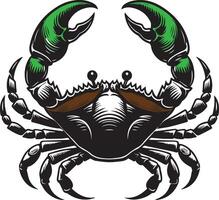 True crabs design silhouette art work EPS file, Generator AI vector