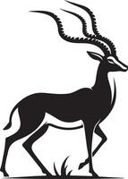 Gazelle design silhouette art work EPS file, Generator AI vector