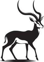 Gazelle design silhouette art work EPS file, Generator AI vector