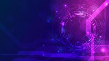Technology futuristic HUD interface. Hi- tech blue background. vector