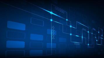 Abstract line technology, Hi-tech futuristic background. vector