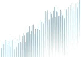 Abstract growing financial graph chart background vector