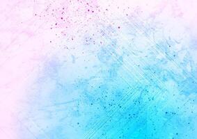 Blue pink grunge minimalistic background with lines and dots vector