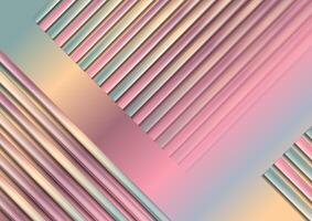 Holographic pastel geometric abstract chromatic background vector