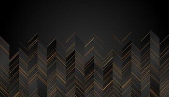 Luxury golden minimal lines abstract geometry background vector