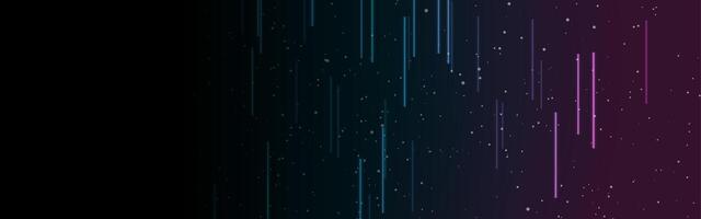 Blue ultraviolet neon laser lines abstract tech background vector