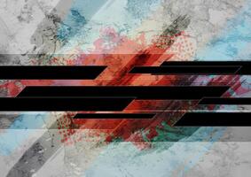 Grunge abstract geometric technology background vector