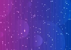 Bright hi-tech abstract background with dots and lines vector