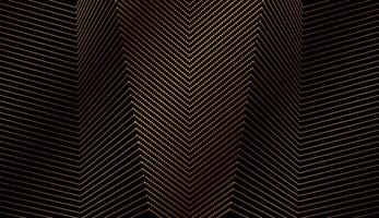 Golden minimal dotted lines abstract futuristic tech background vector