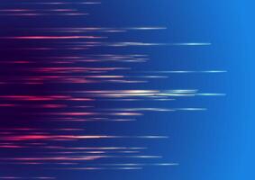 Glowing smooth stripes on blue background abstract design vector