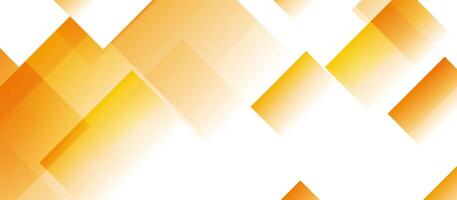 Orange white abstract minimal background with squares vector