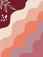 Abstract Seamles Design background with Autumnal warm feminim color background vector
