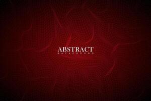 Vibrant Red Abstract Background with Lines and Dots vector