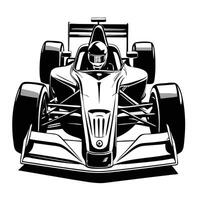 racing car isolated in white background vector