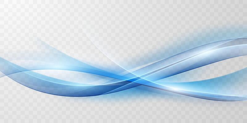 Blue waves abstract background, modern design, illustration
