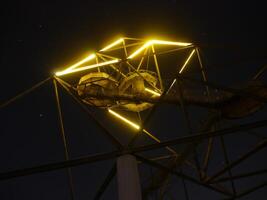 Tetraeda in Bottrop Germany at night photo