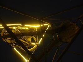 Tetraeda in Bottrop Germany at night photo