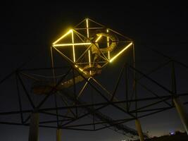 Tetraeda in Bottrop Germany at night photo
