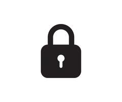 Lock icon padlock icon design vector
