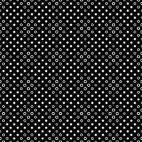 Geometrical black and white seamless circle pattern background vector