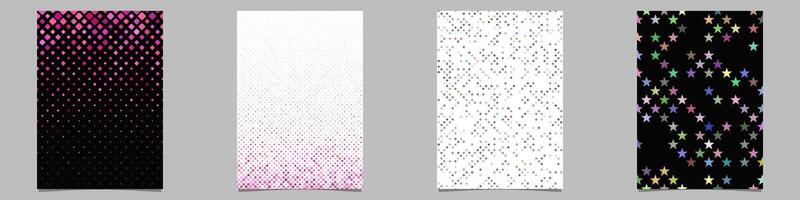 Abstract geometrical brochure background collection vector