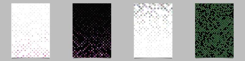 Abstract geometrical brochure background collection vector