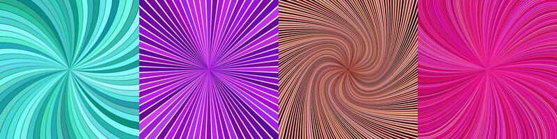 Abstract geometric ray burst background set vector