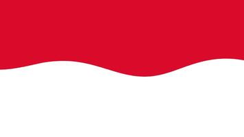 Footage Red and white with wavy line on white background. Suitable as a modern background for websites, presentations, and graphic design projects. video