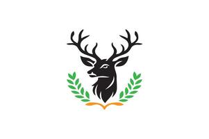 Deer style white white Background vector