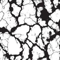 A grunge background in black and white, featuring an abstract vintage texture. This background is characterized by cracks, breaks, and stains vector