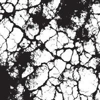 An abstract vintage texture in grunge black and white, featuring cracks, breaks, and stains. This grunge texture is characterized by damage and cracks vector