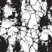 An abstract vintage texture in grunge black and white, featuring cracks, breaks, and stains. This grunge texture is characterized by damage and cracks vector