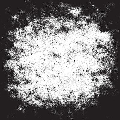 Abstract noise small particles debris and dust distressed uneven background grunge texture overlay with rough and fine grains isolated on white background