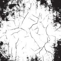 A grunge background in black and white, featuring an abstract vintage texture. This background is characterized by cracks, breaks, and stains vector