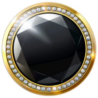 3d button. Round buttons with metal frame. png
