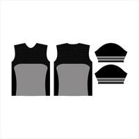 sports jersey template for sublimation printing with hexagon pattern vector