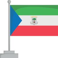 National flag of Equatorial Guinea Illustration vector