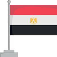 National flag of Egypt Illustration vector
