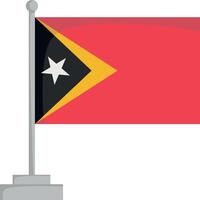 National flag of East Timor Illustration vector