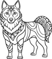 Mandala Coloring Pages for Stress Relief for kids and adults vector