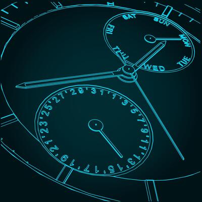 Dial close-up illustration