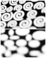 Spirals and ovals shadows and lights abstract illustrations vector
