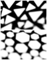 Polygons and triangles shadows abstract illustrations vector
