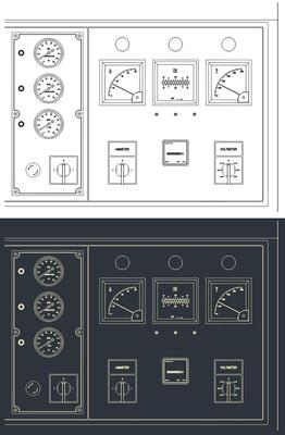 Diesel generator control panel drawings
