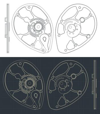Compound bow cam blueprints