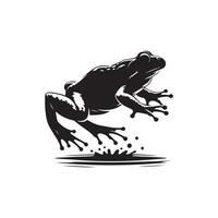 Exploring the Fascinating World of the Bullfrog Characteristics, Habitat, and Behavior vector