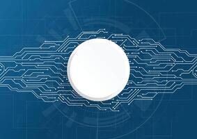 Abstract background with technology circuit board texture. Electronic motherboard illustration. Communication and engineering concept vector