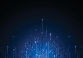 Abstract background with technology circuit board texture. Artificial intelligence electronic board. Communication and engineering concept vector