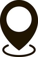 Map pointer icon GPS location symbol Stencil vector