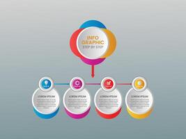 Modern infographic design. Can be used for workflow layout, diagram, banner, web design. illustration vector